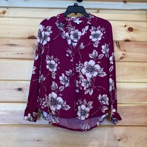 CANDIE’S WOMEN BUTTON DOWN BLOUSE.